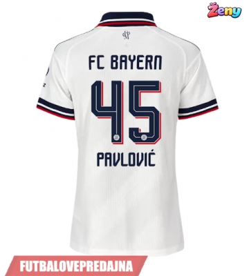 Lacne Ženy Futbalové dres Bayern Munich Aleksandar Pavlovic #45 2026-27 Krátky Rukáv - Preč